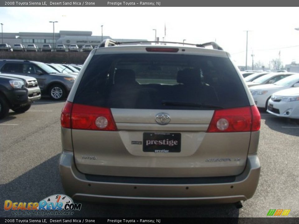 2008 Toyota Sienna LE Desert Sand Mica / Stone Photo #5