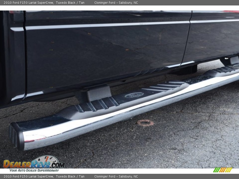 2010 Ford F150 Lariat SuperCrew Tuxedo Black / Tan Photo #21