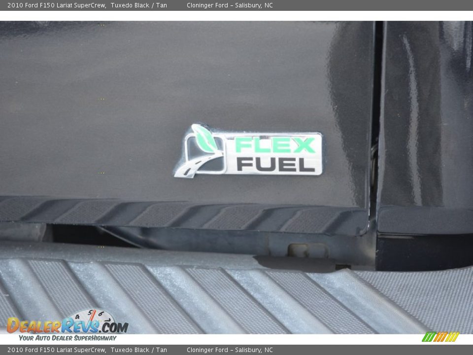 2010 Ford F150 Lariat SuperCrew Tuxedo Black / Tan Photo #22