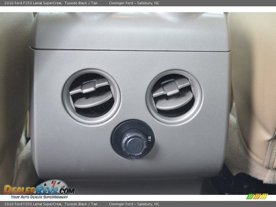 2010 Ford F150 Lariat SuperCrew Tuxedo Black / Tan Photo #23