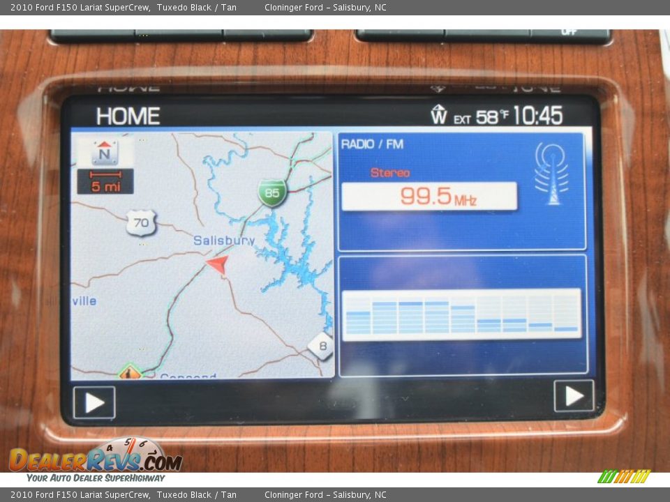 2010 Ford F150 Lariat SuperCrew Tuxedo Black / Tan Photo #28