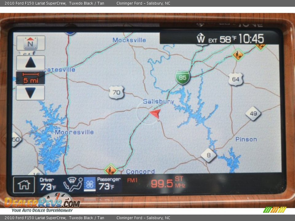 2010 Ford F150 Lariat SuperCrew Tuxedo Black / Tan Photo #29