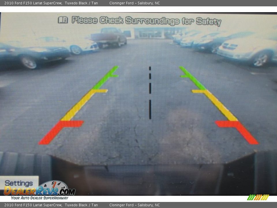 2010 Ford F150 Lariat SuperCrew Tuxedo Black / Tan Photo #30