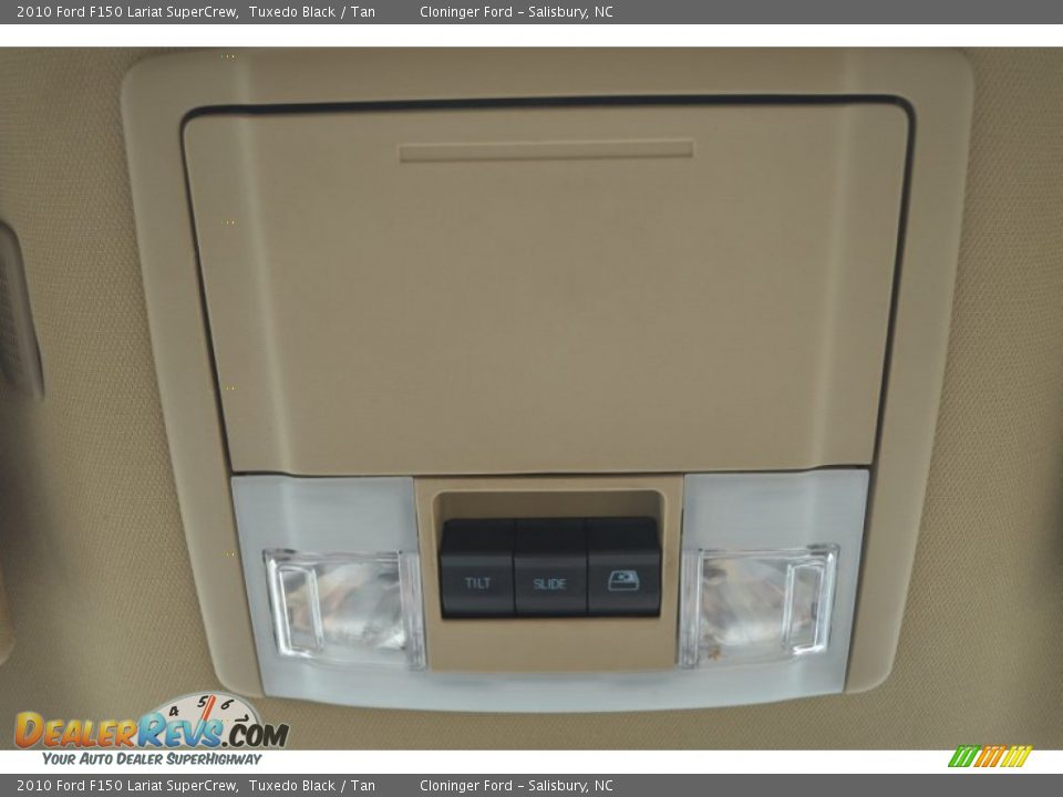 2010 Ford F150 Lariat SuperCrew Tuxedo Black / Tan Photo #34
