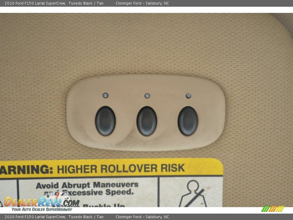 2010 Ford F150 Lariat SuperCrew Tuxedo Black / Tan Photo #35