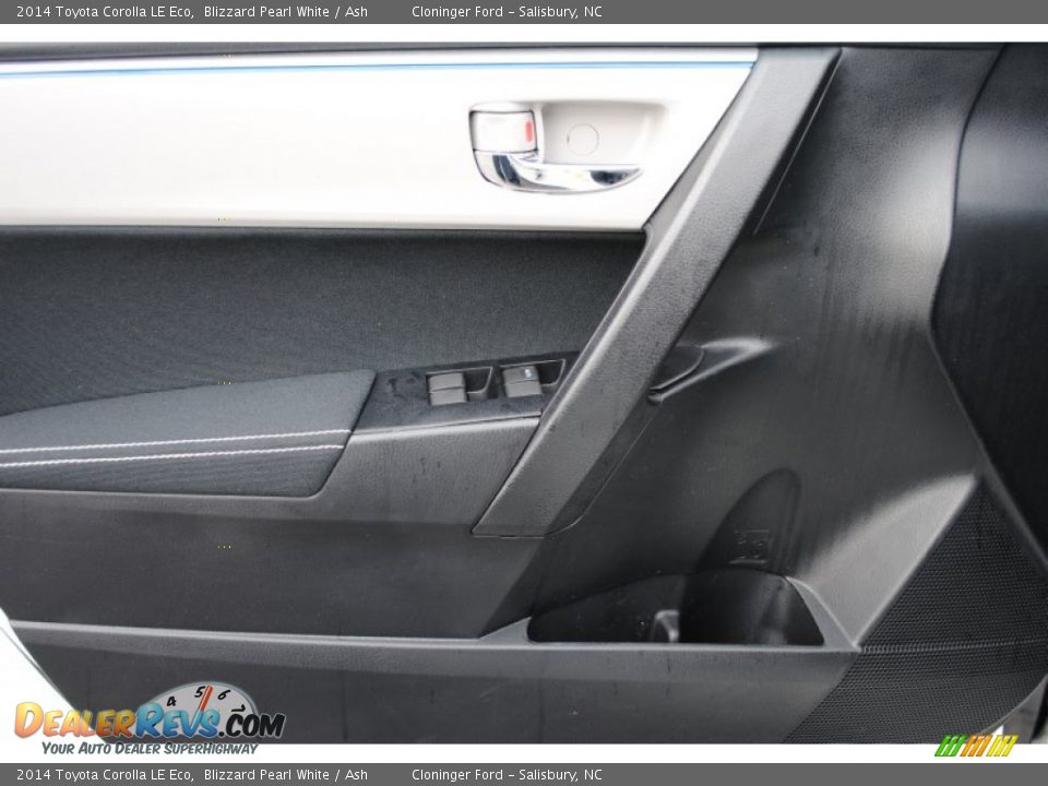 2014 Toyota Corolla LE Eco Blizzard Pearl White / Ash Photo #7