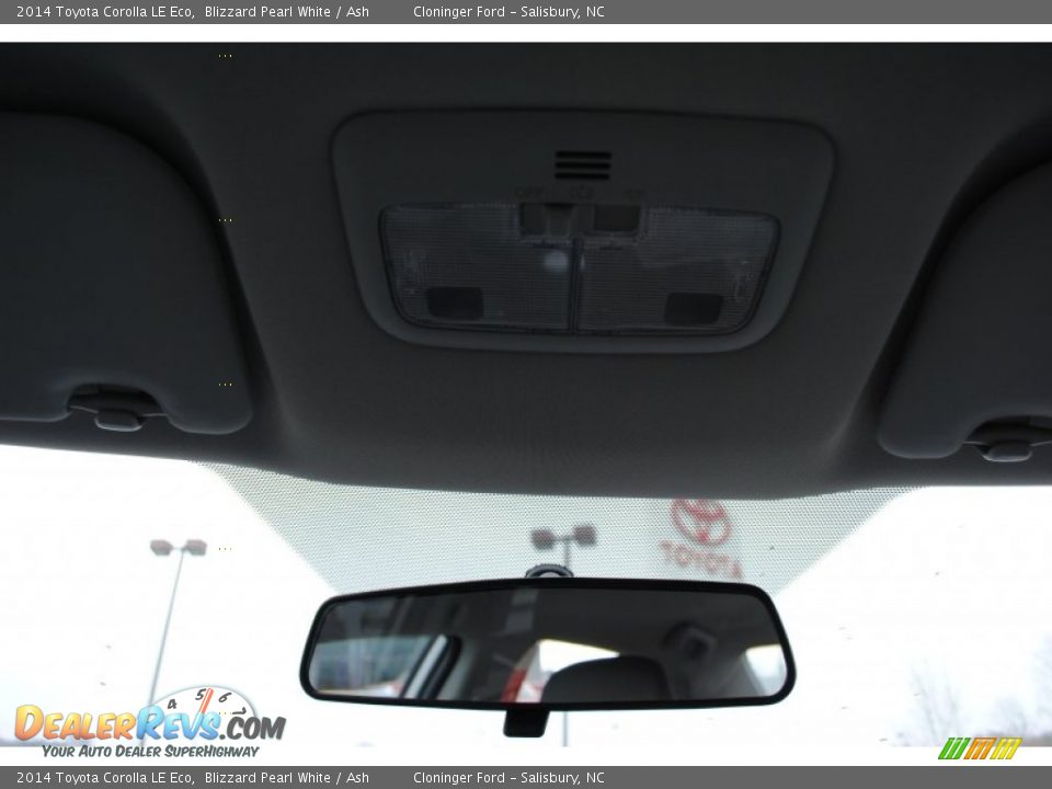 2014 Toyota Corolla LE Eco Blizzard Pearl White / Ash Photo #13