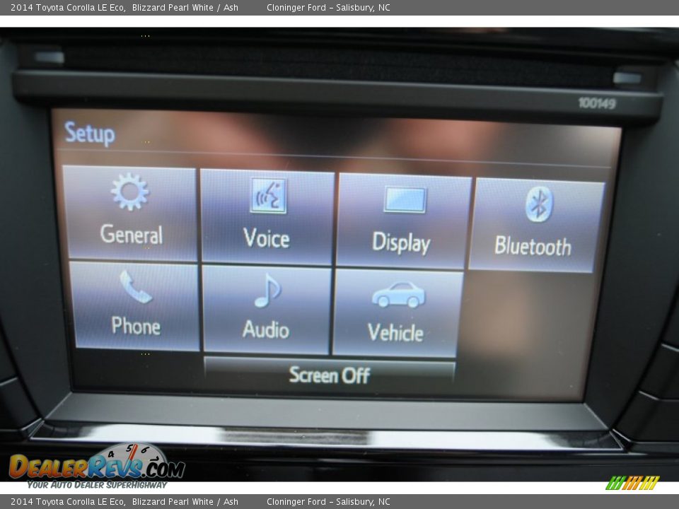 2014 Toyota Corolla LE Eco Blizzard Pearl White / Ash Photo #15