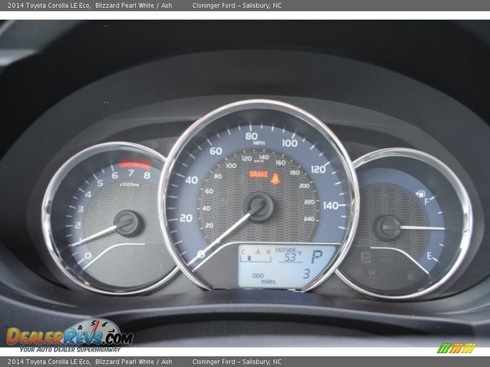 2014 Toyota Corolla LE Eco Gauges Photo #18