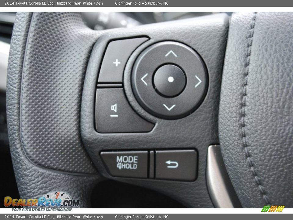 2014 Toyota Corolla LE Eco Blizzard Pearl White / Ash Photo #19