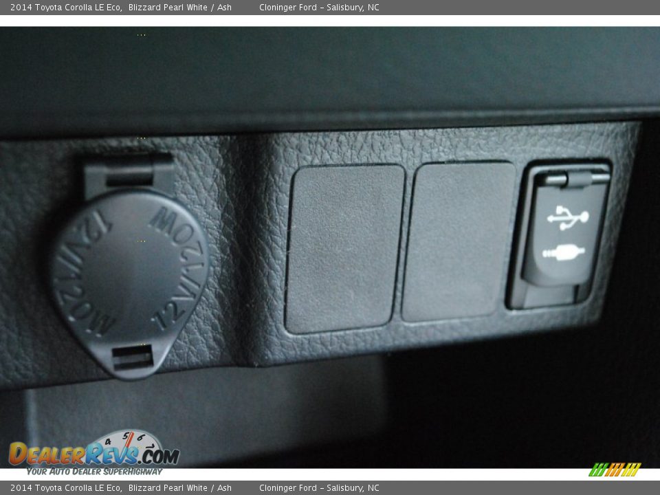 2014 Toyota Corolla LE Eco Blizzard Pearl White / Ash Photo #22