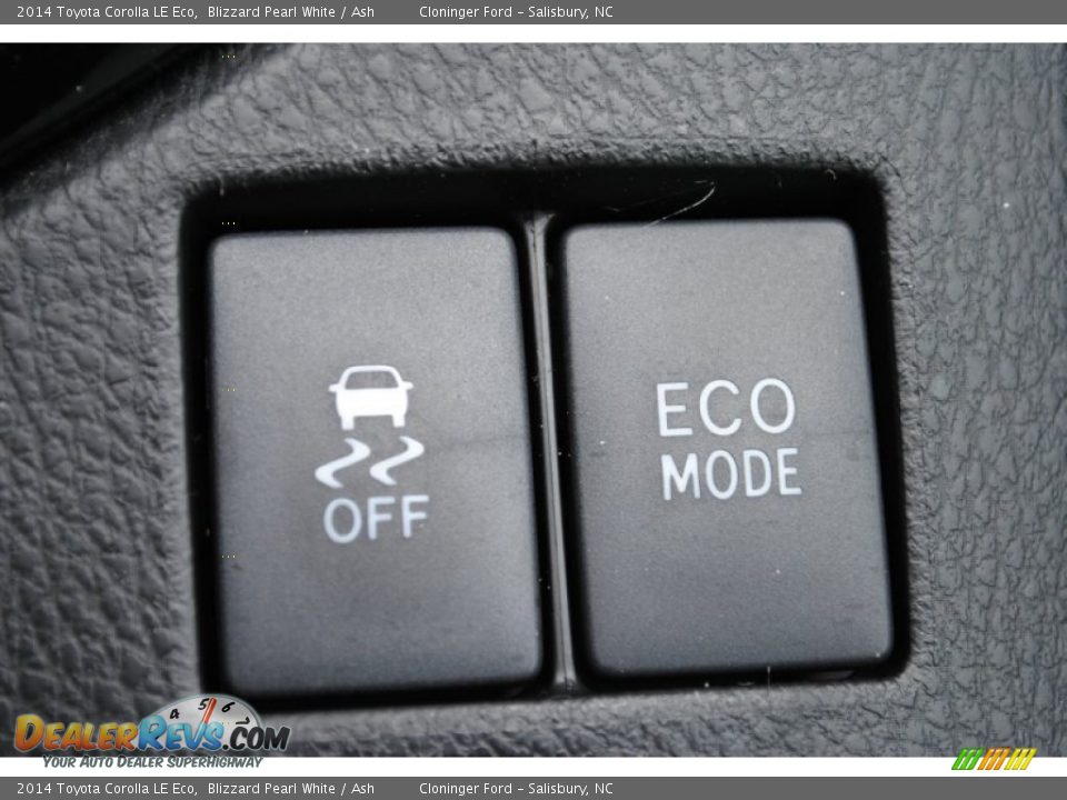 2014 Toyota Corolla LE Eco Blizzard Pearl White / Ash Photo #24