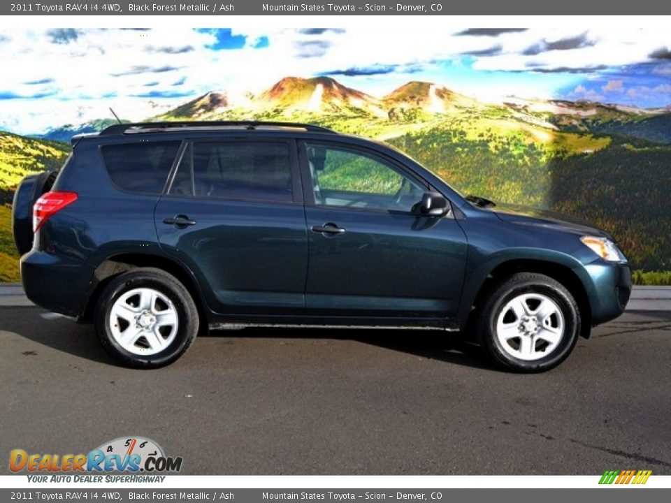 2011 Toyota RAV4 I4 4WD Black Forest Metallic / Ash Photo #2