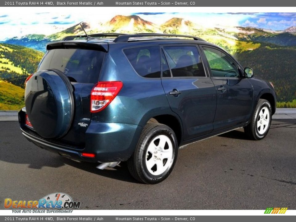 2011 Toyota RAV4 I4 4WD Black Forest Metallic / Ash Photo #3