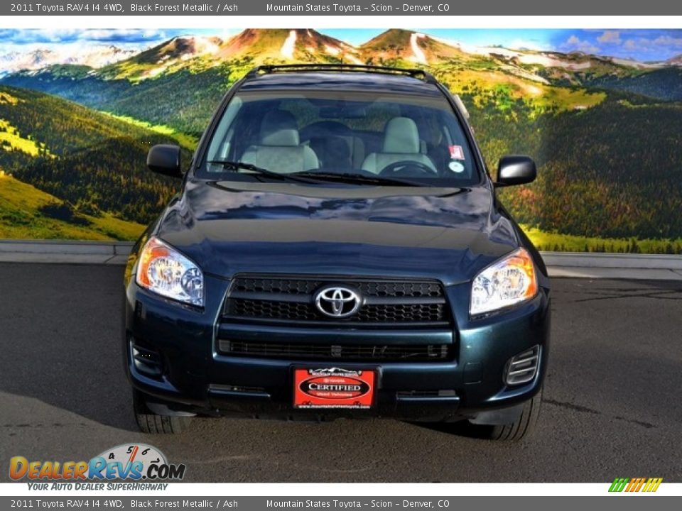 2011 Toyota RAV4 I4 4WD Black Forest Metallic / Ash Photo #4