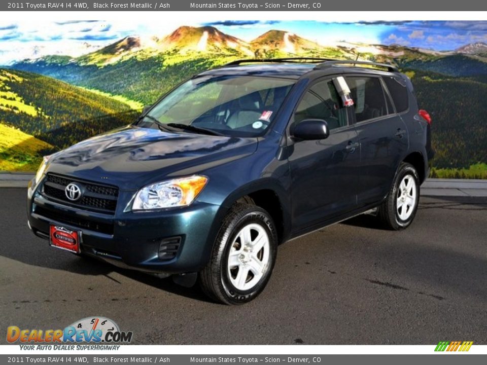 2011 Toyota RAV4 I4 4WD Black Forest Metallic / Ash Photo #5