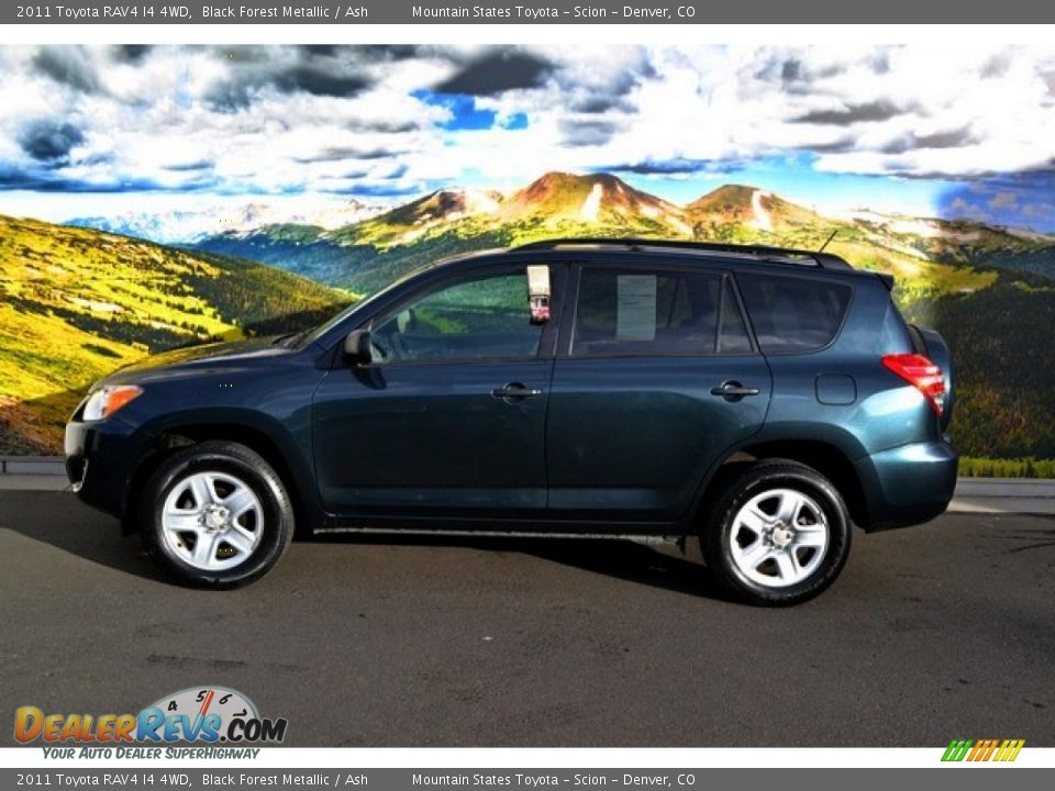2011 Toyota RAV4 I4 4WD Black Forest Metallic / Ash Photo #6