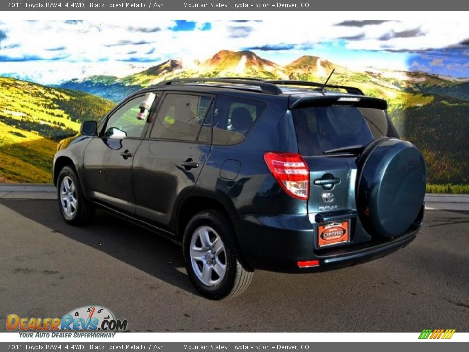 2011 Toyota RAV4 I4 4WD Black Forest Metallic / Ash Photo #7