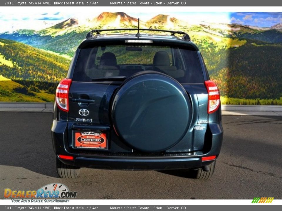 2011 Toyota RAV4 I4 4WD Black Forest Metallic / Ash Photo #8