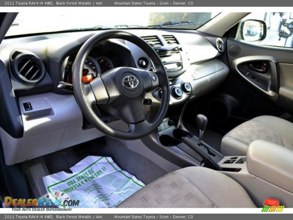 2011 Toyota RAV4 I4 4WD Black Forest Metallic / Ash Photo #9