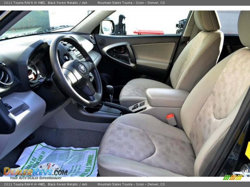 2011 Toyota RAV4 I4 4WD Black Forest Metallic / Ash Photo #10