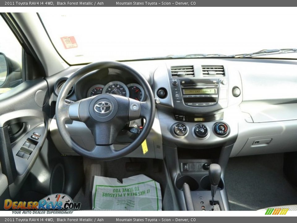 2011 Toyota RAV4 I4 4WD Black Forest Metallic / Ash Photo #12