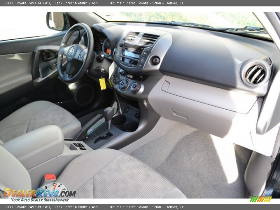 2011 Toyota RAV4 I4 4WD Black Forest Metallic / Ash Photo #14