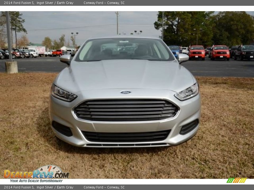 2014 Ford Fusion S Ingot Silver / Earth Gray Photo #2