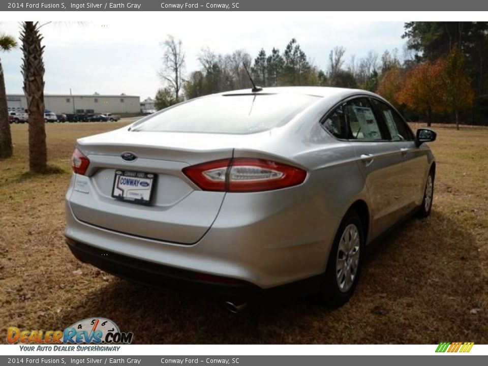 2014 Ford Fusion S Ingot Silver / Earth Gray Photo #5