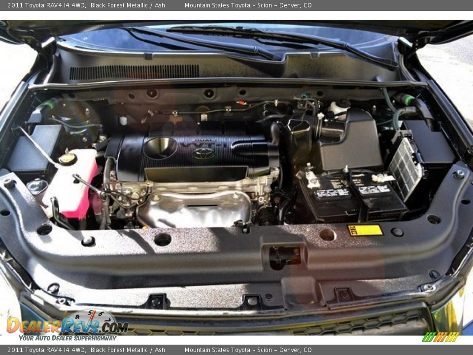 2011 Toyota RAV4 I4 4WD Black Forest Metallic / Ash Photo #24