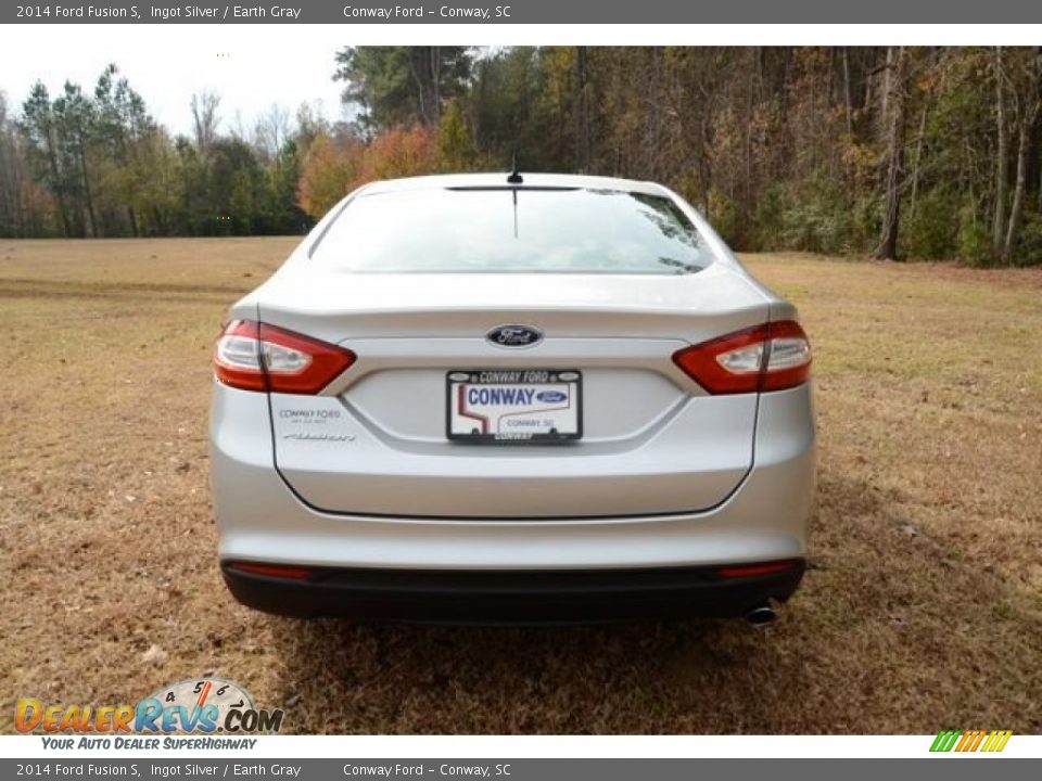 2014 Ford Fusion S Ingot Silver / Earth Gray Photo #6