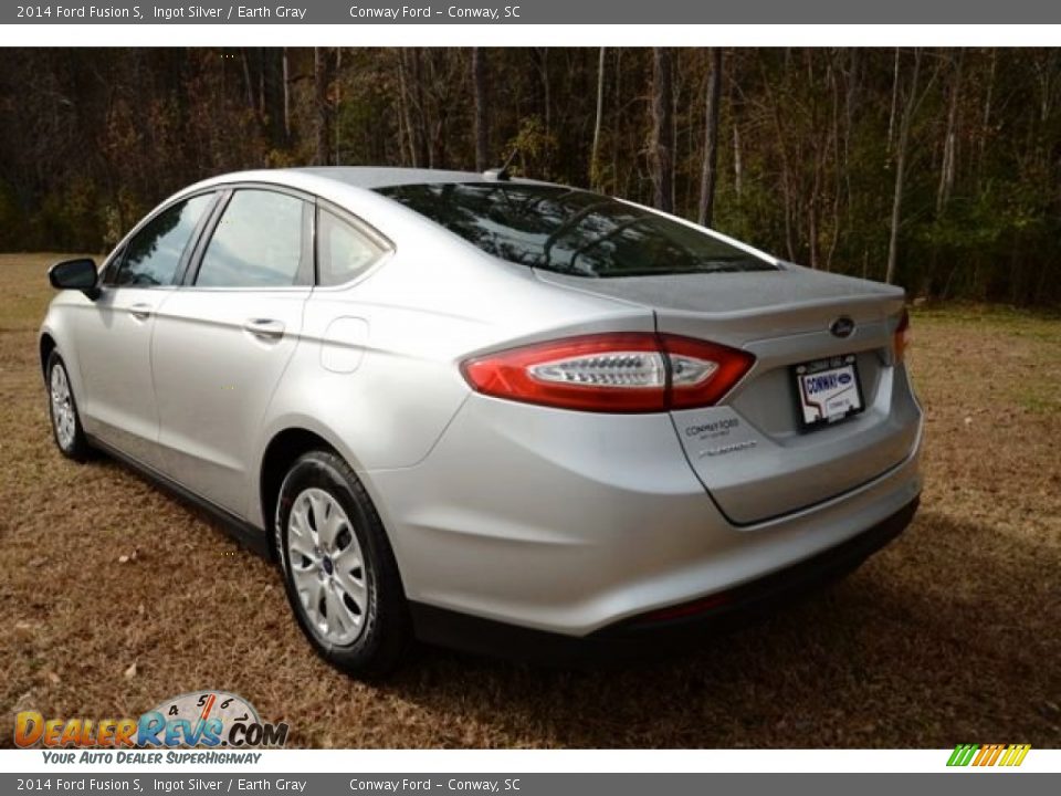 2014 Ford Fusion S Ingot Silver / Earth Gray Photo #7