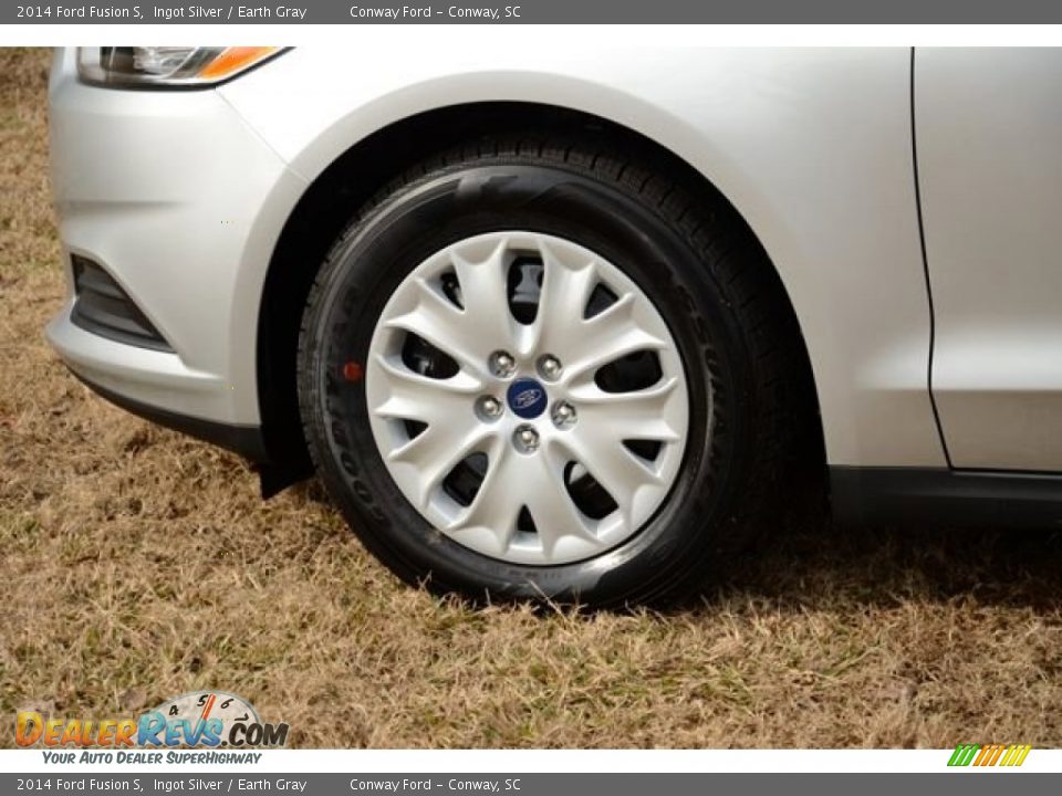 2014 Ford Fusion S Ingot Silver / Earth Gray Photo #9