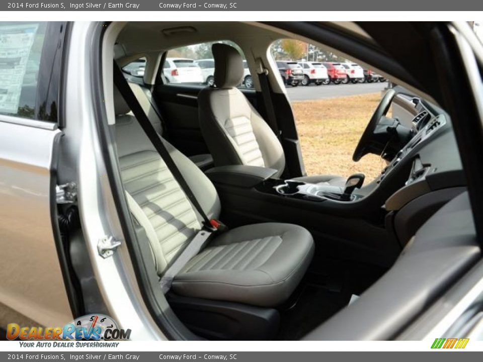2014 Ford Fusion S Ingot Silver / Earth Gray Photo #15