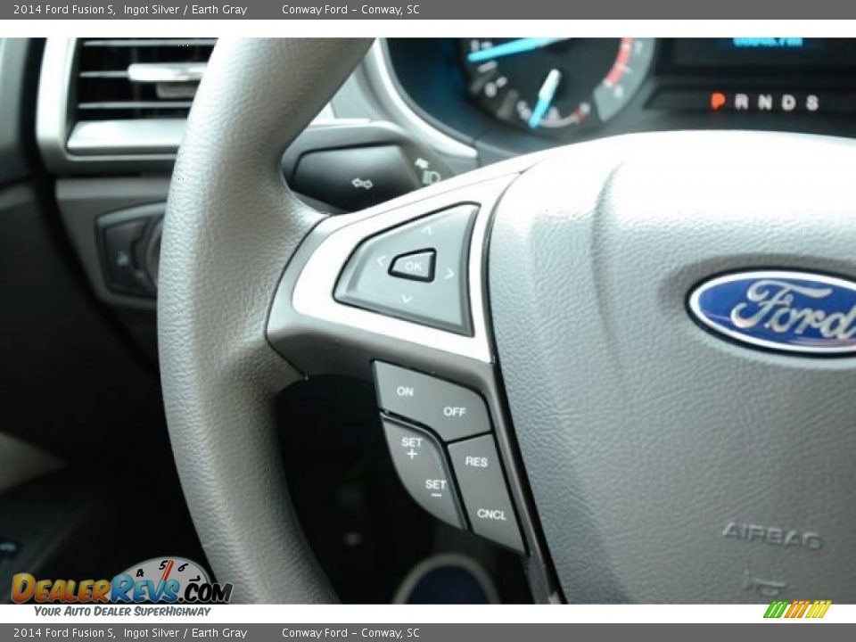 2014 Ford Fusion S Ingot Silver / Earth Gray Photo #22