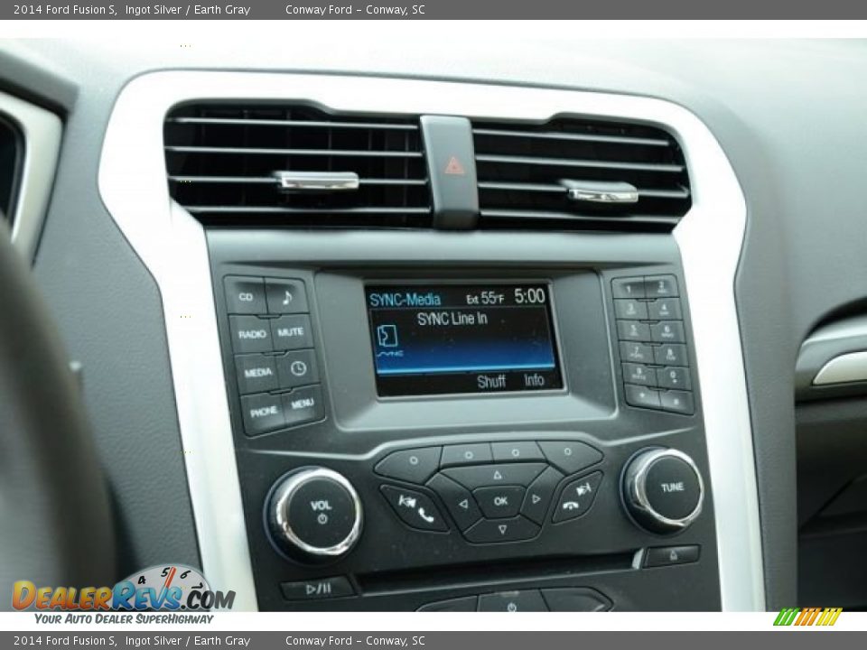 2014 Ford Fusion S Ingot Silver / Earth Gray Photo #24