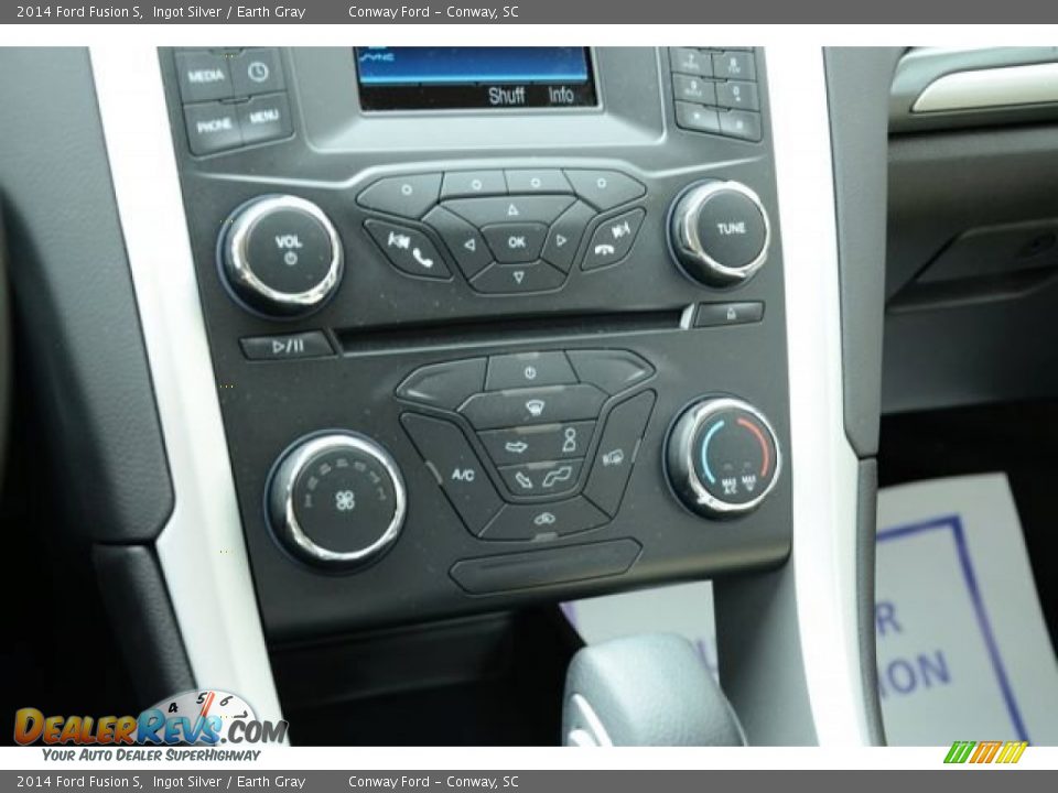 2014 Ford Fusion S Ingot Silver / Earth Gray Photo #25