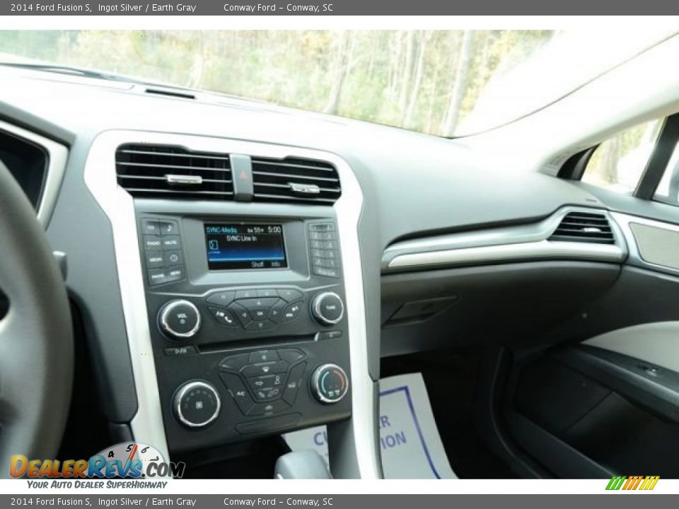 2014 Ford Fusion S Ingot Silver / Earth Gray Photo #26