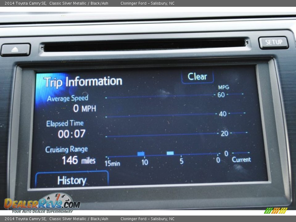 2014 Toyota Camry SE Classic Silver Metallic / Black/Ash Photo #14