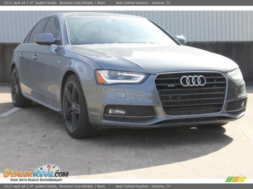 2013 Audi A4 2.0T quattro Sedan Monsoon Gray Metallic / Black Photo #1