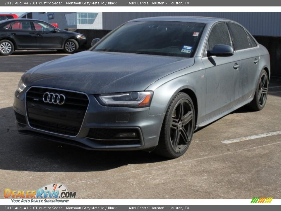 2013 Audi A4 2.0T quattro Sedan Monsoon Gray Metallic / Black Photo #3