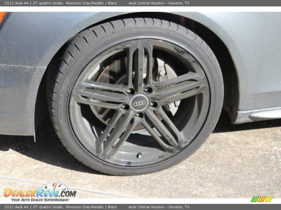 2013 Audi A4 2.0T quattro Sedan Monsoon Gray Metallic / Black Photo #4