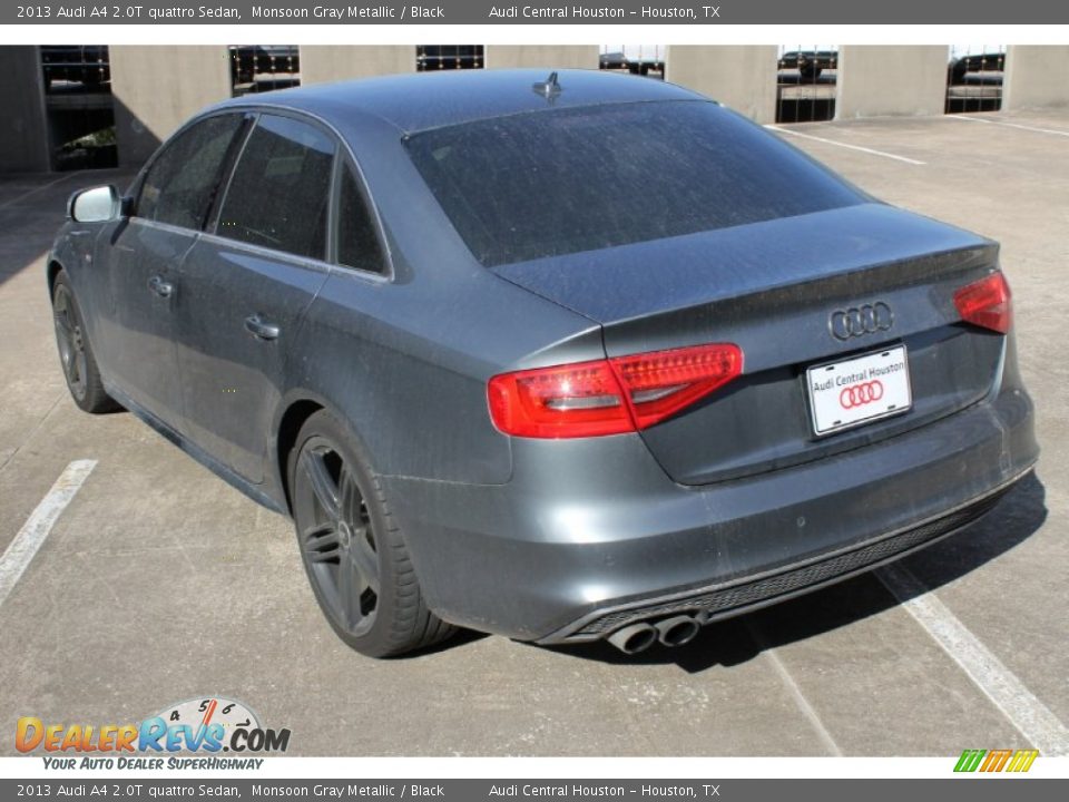 2013 Audi A4 2.0T quattro Sedan Monsoon Gray Metallic / Black Photo #7