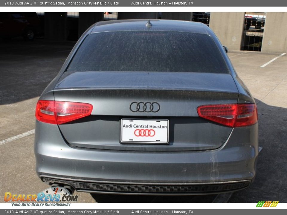 2013 Audi A4 2.0T quattro Sedan Monsoon Gray Metallic / Black Photo #8