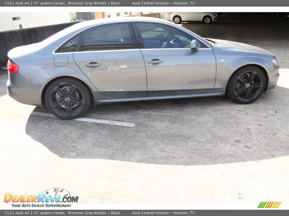 2013 Audi A4 2.0T quattro Sedan Monsoon Gray Metallic / Black Photo #11