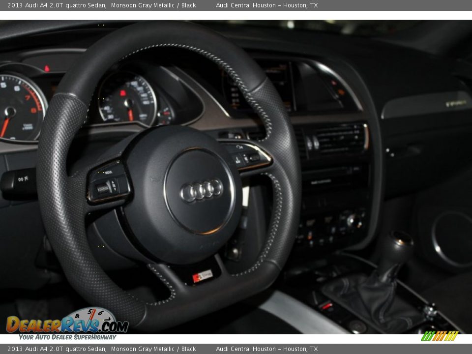 2013 Audi A4 2.0T quattro Sedan Monsoon Gray Metallic / Black Photo #17