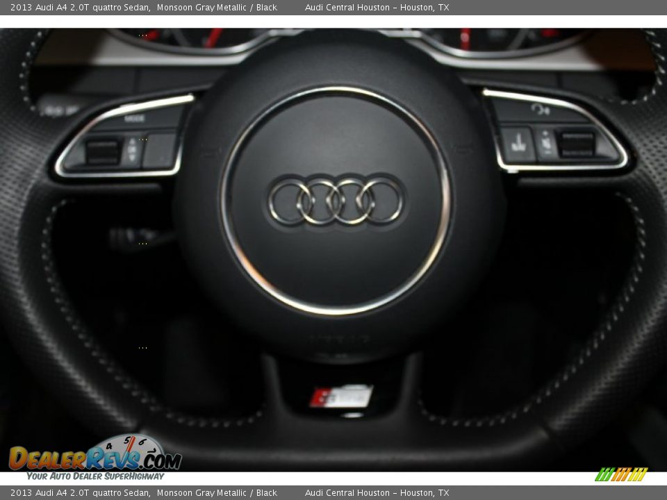 2013 Audi A4 2.0T quattro Sedan Monsoon Gray Metallic / Black Photo #19