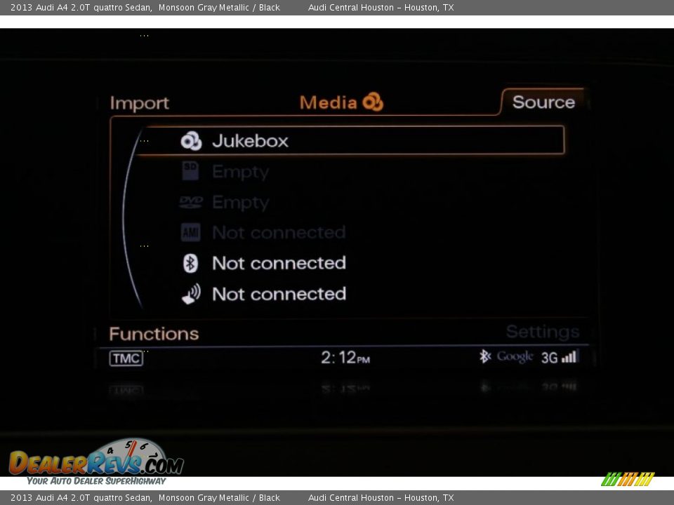 2013 Audi A4 2.0T quattro Sedan Monsoon Gray Metallic / Black Photo #24