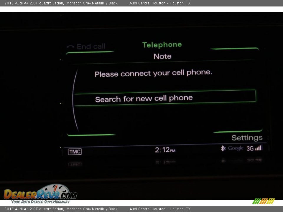 2013 Audi A4 2.0T quattro Sedan Monsoon Gray Metallic / Black Photo #25