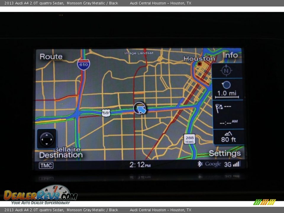 2013 Audi A4 2.0T quattro Sedan Monsoon Gray Metallic / Black Photo #26